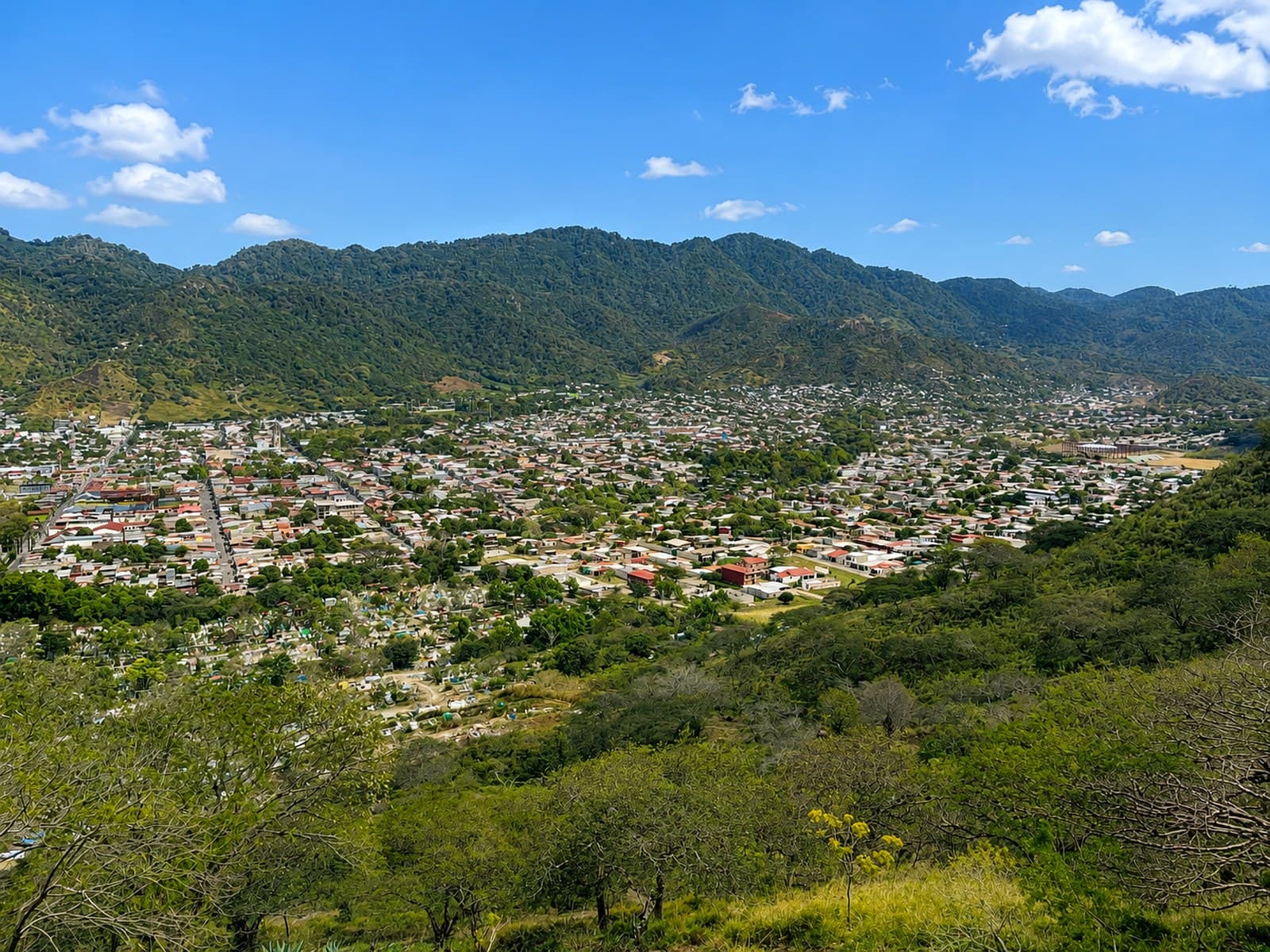 The town of Jinotega in the Nicaraguan highlands